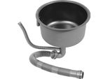 Lavello Da Cucina - Lavello A Vasca Singola - Acciaio Inox 304 - Senza Rubinetteria - 1 Foro - Nero