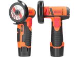 Mini Smerigliatrice Angolare Elettrica - Utensile Manuale Per Taglio E Lucidatura - 19500 Giri/Min - Batteria Inclusa - Per Piastrelle, Legno, Pietra, Acciaio - Arancione