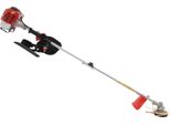 Decespugliatore/Tagliasiepi A Benzina - Monocilindrico A 2 Tempi Raffreddato Ad Aria - 26 Cm³ - 0,65 Kw - 2 Teste Di Taglio - Impugnatura E Tracolla - Rosso/Argento