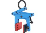 Sollevatore Per Lastre Di Pietra - Pinza A Morsetto - Capacità Di Carico 390 Kg - Apertura Regolabile 3-8,5 Cm - Carichi Pesanti - Per Pietra/Granito/Marmo - - Blu