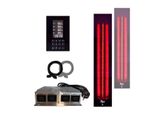 Set Radiatore A Infrarossi 1X Infrarotmed Max© 500W + 1X 750W + Icon 4 Touch Per Costruire Da Soli Una Cabina A Infrarossi, Radiatore A Spettro Completo Da Incasso, Luce Rossa