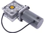 RV40 - Motoriduttore A Vite Senza Fine - Cc 12 V 120 W - Rapporto Di Trasmissione 1:50 (50K) - 1800 Giri/Min - Coppia 3,66 Kg·Cm - Albero Cavo, Alluminio Pressofuso