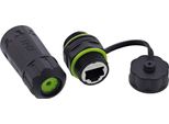 Inline® Accoppiatore Cavo Patch Cat.6A, Corto, IP68, 2X Presa RJ45, Schermato
