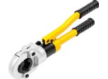 Pinza Idraulica Per Crimpatura/Pressatura - Set - Forza Di Pressatura 8 T/8000 Kg - Mascelle Di Pressatura 6/20/25/32 Mm (4 Pezzi) - Acciaio Cr40 - Giallo