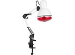 Lampada Termica A Infrarossi - Lampada Terapeutica Da Tavolo - Potenza 150 W - Testina Regolabile A 360° - Attacco E27 - Spina Ue 220 V - Portata 1 M - Circa 100 °C - Bianco