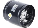 Ventilatore Tubolare - Ventilatore Di Scarico In Linea - Ø 15 Cm - 500 M³/H - 220 V 40 W - 2800 Giri/Min - Nero