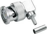 TelegäRtner Connettore Per Cavo Bnc Ad Angolo Retto Crimp G02, G39 75 Ohm, A Saldare/Crimpare, A0506, G02 (RG-59 B/U)