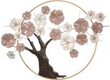 Wanddekoobjekt Wanddekoration, bunt, B:98cm H:73cm T:5cm, Metall, HOFMANN LIVING AND MORE, Wanddekoobjekte, Wanddekoobjekt, Baum aus Metall