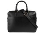 Aktentasche BUGATTI REMO, Gr. B/H/T: 41cm x 29cm x 8cm onesize, schwarz, Leder, leicht glänzend, unifarben, Taschen Aktentasche, echt Leder