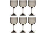 Weinglas Weingläser Like Glass 270 ml 6er Set, grau (smoke), 6 tlg., Glas, LIKE. BY VILLEROY & BOCH, Trinkgefäße, Weinglas