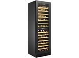 AMICA Weinkühlschrank WK 348 100 S, Energieeffizienz: G, silber (schwarz), B:59,5cm H:176,8cm T:61,5cm, Weinkühlschränke, für 117 Standardflaschen á 0,75l, Standkühlschrank, Weinkühlschrank