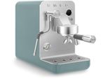 SMEG Espressomaschine EMC02BLMEU, grün (emerald grün, matt (grün)), B:28,8cm H:54,5cm T:55,5cm, Kaffeemaschinen, Mini Pro, 3-fach Thermoblock Heizsystem, Espressomaschine