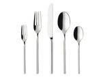Besteck-Set VILLEROY & BOCH Tafelbesteck NewWave 30er Set silber, silber, Essbesteck-Sets, Besteck-Set