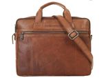 Aktentasche SPIKES & SPARROW, Gr. B/H/T: 39cm x 31cm x 9cm onesize, braun (cognac), Leder, Taschen Aktentasche, echt Leder