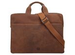 Aktentasche BODENSCHATZ, Gr. B/H/T: 43cm x 32cm x 13cm onesize, cognac, Leder, unifarben, Taschen Aktentasche, echt Leder
