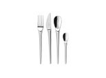 Besteck-Set VILLEROY & BOCH Tafelbesteck NewMoon 24er Set silber, silber, 24 tlg., Essbesteck-Sets, Besteck-Set