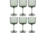 Weinglas Weingläser Like Glass 270 ml 6er Set, grün (sage), 6 tlg., Glas, LIKE. BY VILLEROY & BOCH, Trinkgefäße, Weinglas