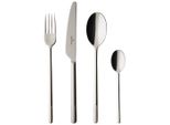 Besteck-Set VILLEROY & BOCH Tafelbesteck Ella 24er Set silber, silber, Essbesteck-Sets, Besteck-Set