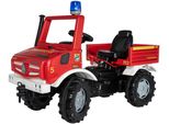Tretfahrzeug ROLLY TOYS rollyUnimog Fire, rot, Tretfahrzeuge, KinderB:118cm H:81cm T:54cm, Tretfahrzeug, inkl. rollyFlashlight, B:118cm H:81cm T:54cm
