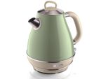 ARIETE Wasserkocher Vintage 2869 grün, grün, B:21cm H:31cm T:21cm, Wasserkocher, Wasserkocher