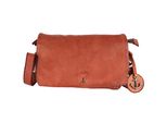 Handtasche HARBOUR 2ND Helin, Damen, Gr. B/H/T: 22cm x 14cm x 8cm, braun (cognac), Rindsleder, Taschen Handtasche