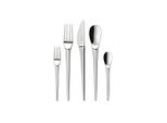Besteck-Set VILLEROY & BOCH Tafelbesteck NewMoon 30er Set silber, silber, 30 tlg., Essbesteck-Sets, Besteck-Set