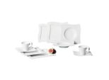 Geschirr-Set VILLEROY & BOCH Basic Set NewWave 30er Set weiß, weiß, 30 tlg., Porzellan, Geschirr-Sets, Geschirr-Set