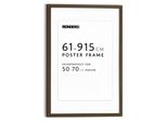 Bilderrahmen REINDERS Bilderrahmen Poster 61x91,5 oder 50x70, walnuß, B:64,5cm H:95cm T:2cm, Bilderrahmen, Bilderrahmen, Wohnzimmer - Walnuß - MDF - 64,5x95 cm