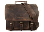 Aktentasche BAGAN, Gr. B/H/T: 35cm x 32cm x 10cm onesize, braun, Leder, Taschen Aktentasche, echt Leder