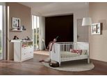 Babymöbel-Set WIMEX Helsingborg, weiß (alpinweiß), B/H: 70cm x 140cm, Holzwerkstoff, Schlafzimmermöbel-Sets, Babymöbel-Set, Bett + Wickelkommode