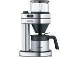 SEVERIN Filterkaffeemaschine Café Caprice KA 5763, schwarz (edelstahl, gebürstet, schwarz), 1 l, 8, Kaffeemaschinen, Filterkaffeemaschine