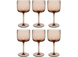 Weinglas Weingläser Like Glass 270 ml 6er Set, braun (clay), 6 tlg., Glas, LIKE. BY VILLEROY & BOCH, Trinkgefäße, Weinglas