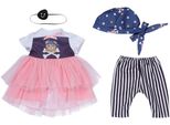Puppenkleidung BABY BORN Piratin-Outfit, 43cm, bunt, Puppenkleidung, Baby, Puppenkleidung