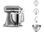 KITCHENAID Küchenmaschine 5KSM185PSE, medallion silber, B:24cm H:36cm T:37cm, Küchenmaschinen, Küchenmaschine