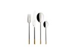 Besteck-Set VILLEROY & BOCH Tafelbesteck Ella 24er Set silber-gold, bunt (silber, gold), Essbesteck-Sets, Besteck-Set
