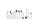Besteck-Set VILLEROY & BOCH Tafelbesteck Ella 70er Set silber-gold, bunt (silber, gold), Essbesteck-Sets, Besteck-Set