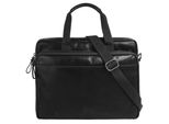 Aktentasche SANSIBAR, Damen, Gr. B/H/T: 35cm x 28cm x 7cm onesize, schwarz, Leder, Taschen Aktentasche, echt Leder