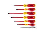 Wiha Schraubendreher Set Softfinish® Electric Schlitz, Phillips 7-Tlg. (00834)