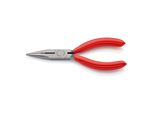Knipex 25 01 140 Flachrundzange Mit Schneide (Radiozange) Mit Kunststoff üBerzogen Schwarz Atramentiert 140 Mm)