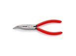 Knipex 25 21 160 Flachrundzange Mit Schneide (Radiozange) Mit Kunststoff üBerzogen Schwarz Atramentiert 160 Mm)