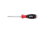 Wiha Schraubendreher Softfinish® Phillips Mit Durchgehender Sechskantklinge Und Massiver Stahlkappe PH2 X 100 Mm (03238)