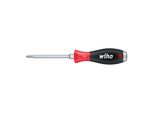 Wiha Schraubendreher Softfinish® Pozidriv Mit Durchgehender Sechskantklinge Und Massiver Stahlkappe PZ1 X 80 Mm (03245)