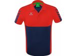 Erima Six Wings Poloshirt New Navy/Rot 3XL