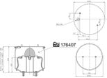 Febi Bilstein Luftfederbalg Federbalg 176407 Vorne FüR Volvo 7900 8300 8500 8700 8900 9300 500 210Mm 225 258Mm