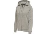 Hummel Hmlred Classic Zip Hoodie Donna - Grigio Melange - L