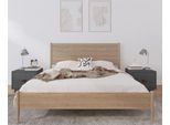 The Living Store Comodini 2 Pz. Grigio 40X34X35 Cm In Legno Di Pino Massiccio