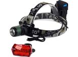 Bailong Lampada Frontale Per Bicicletta Cree Xml T6 Zoom