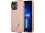Guess Guhcp13Xpsatlp Iphone 13 Promax 6,7 RóżOwy/Pink Custodia Rigida Logo Saffianotriangle