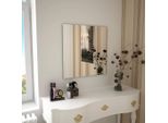 The Living Store Specchio Da Parete 60 X 60 Cm Quadrato In Vetro