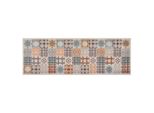The Living Store Tappeto Da Cucina Lavabile Mosaico Multicolore 45X150 Cm